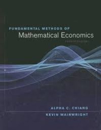 Image of Fundamental Methods of Mathematical Economics -4/E.