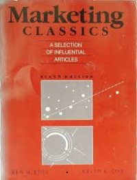 Image of Marketing classics: A selection of influential articles